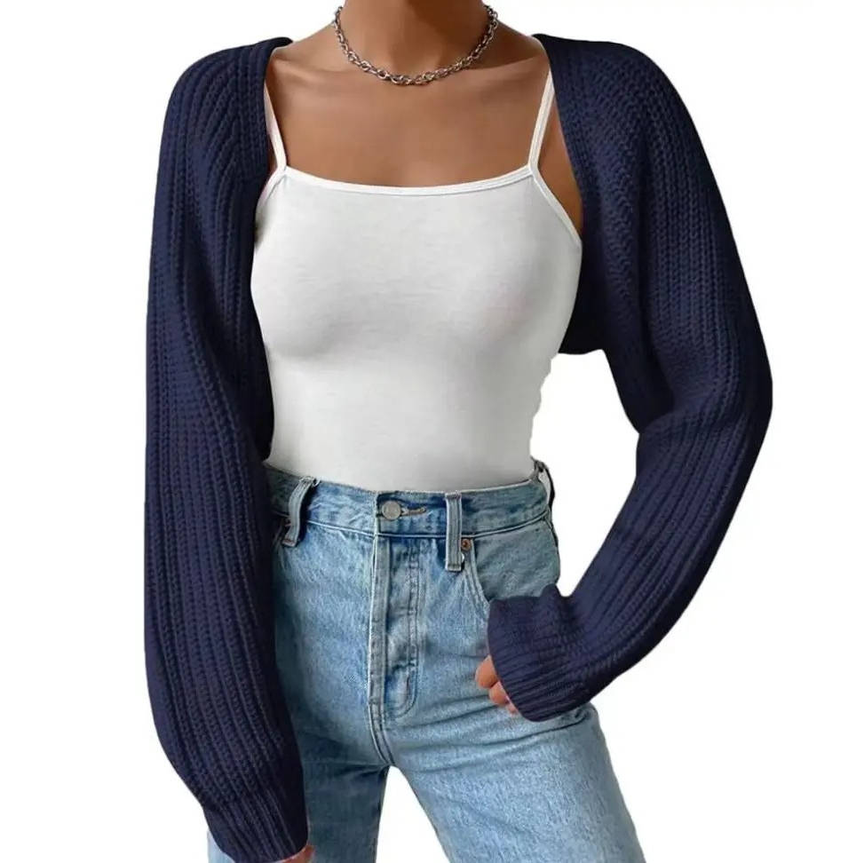 Liana Women's Ribbed Knit Cardigan - flat lay