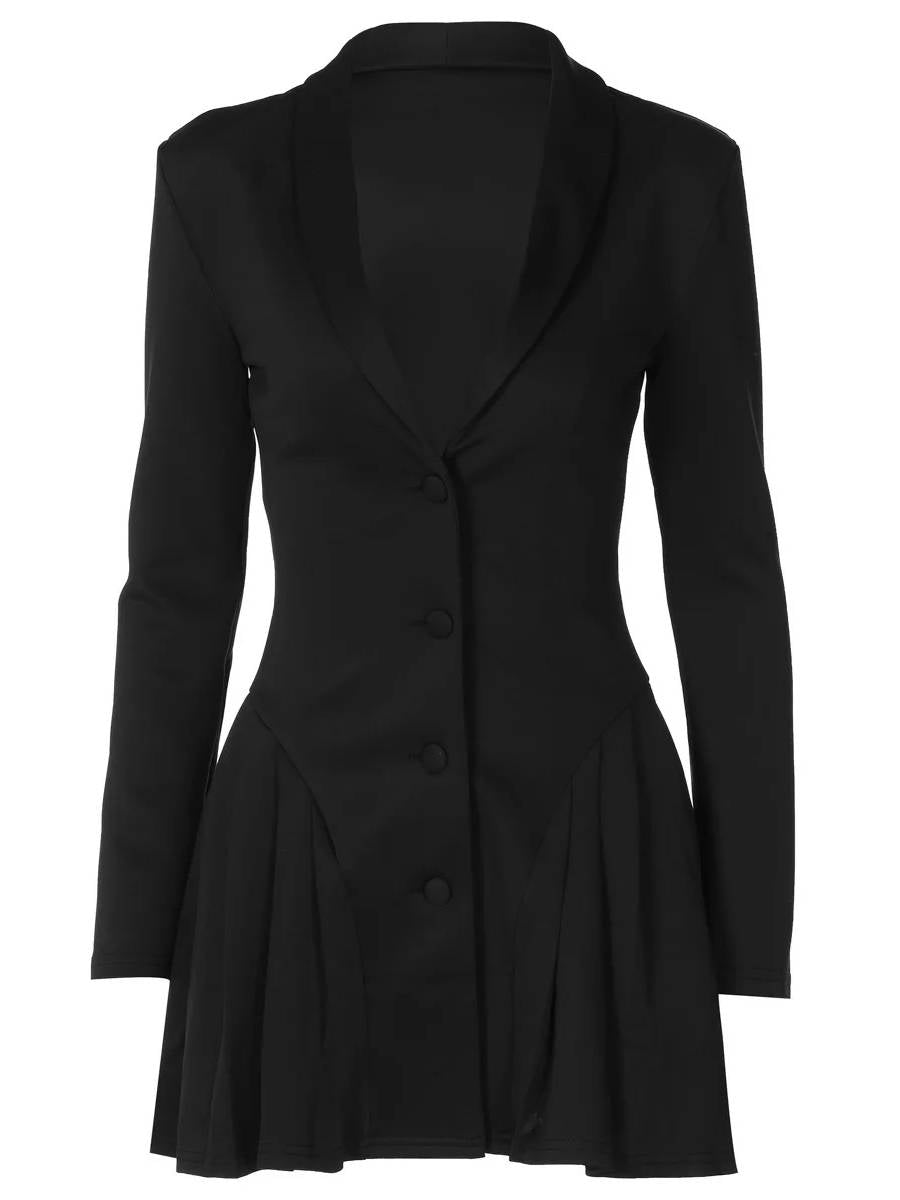Lena Women's Pleated Mini Dress - back view