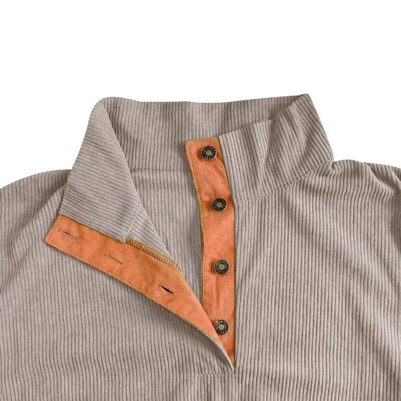 Gideon Men's Sweater - fabric and finish detail