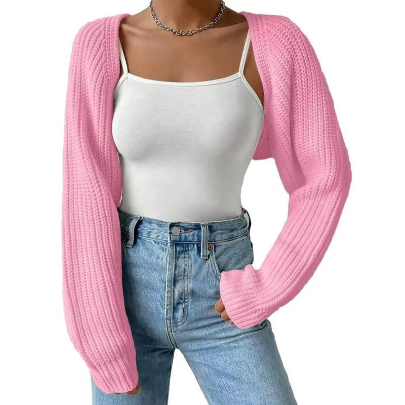 Liana Women's Ribbed Knit Cardigan - styled view