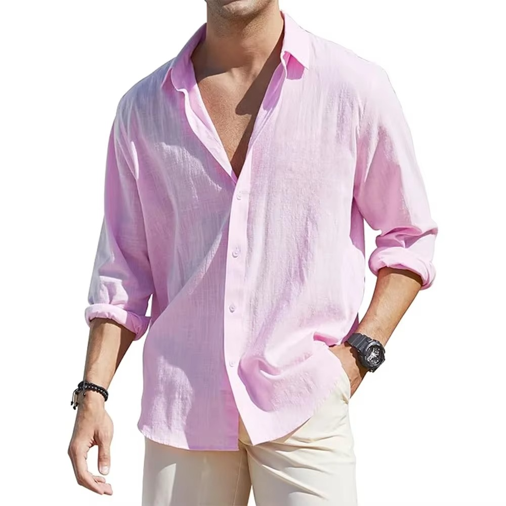 Sawyer Men's Linen Shirt - front view