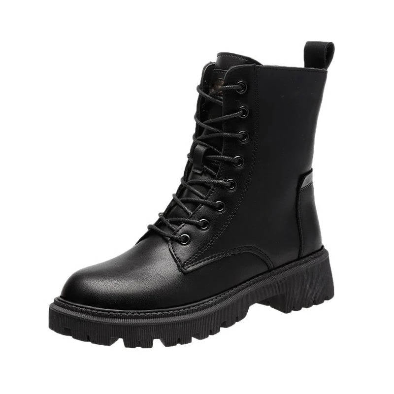 Alba Women's Combat Boots - flat lay