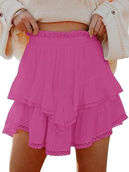 Delphine Women's Crochet Shorts - close-up detail