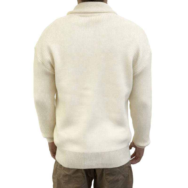 Emmett Men's Cardigan - fabric and finish detail