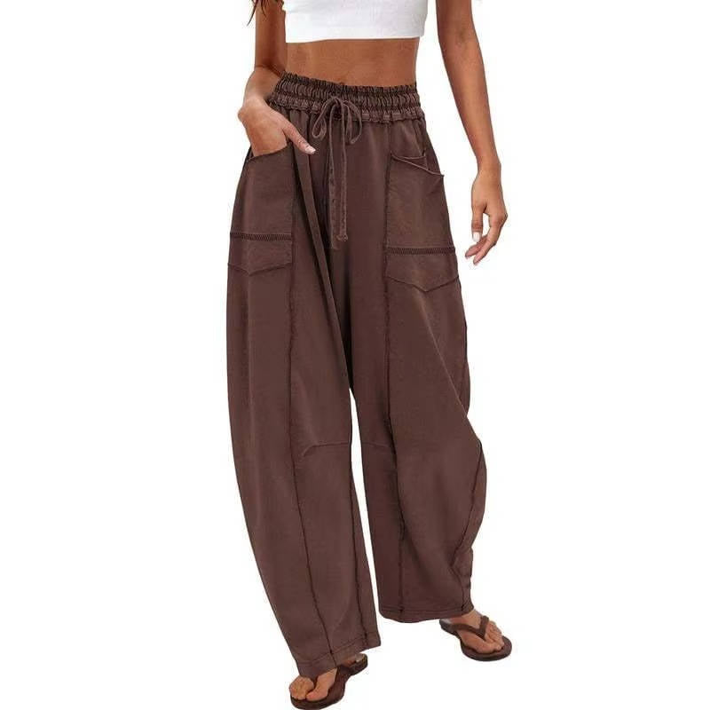 Yara Women's Wide Leg Joggers - back view