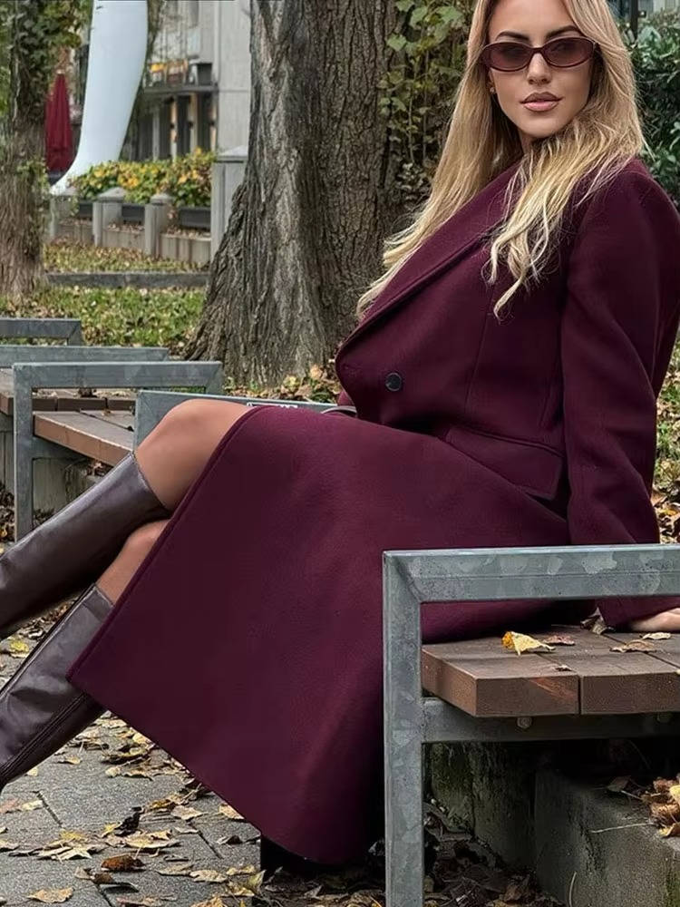 Edith Women's Coat - fabric and finish detail