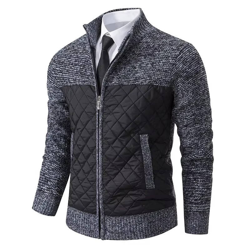 Fabian Men's Quilted Sweater - full-length view