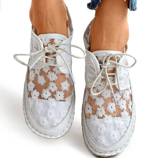 Noor Women's Floral Espadrilles - styled view