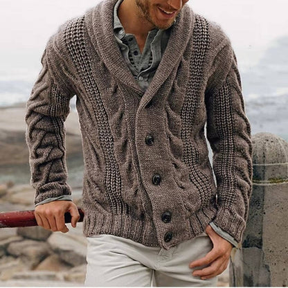 Fabian Men's Cardigan - styled view