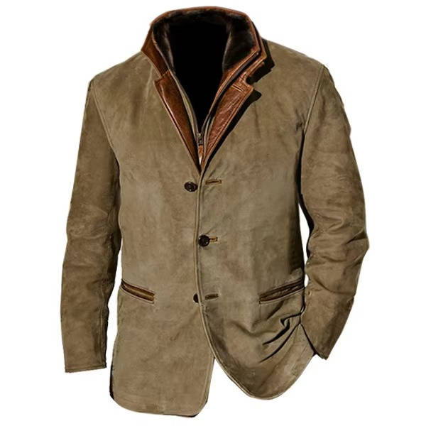 Wilder Men's Suede Blazer - styled view