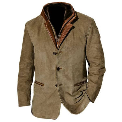 Wilder Men's Suede Blazer - styled view