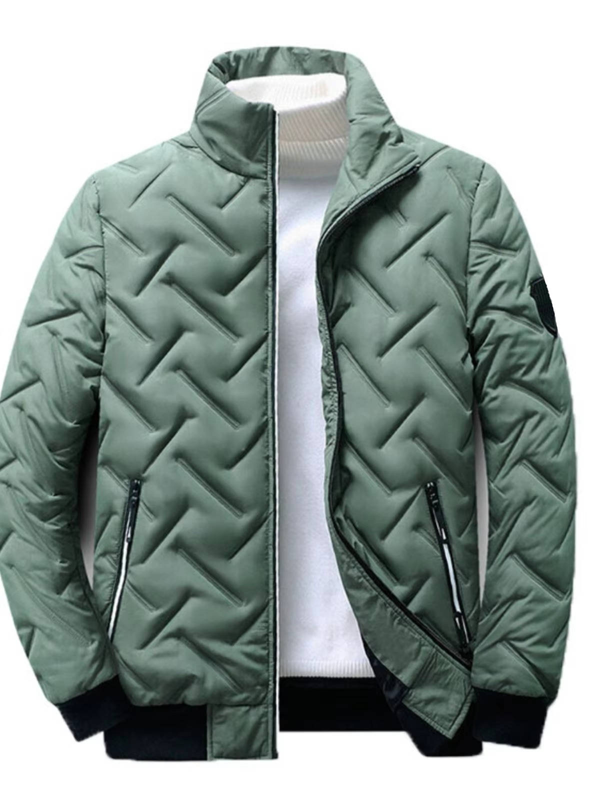 Lachlan Men's Puffer Jacket - flat lay