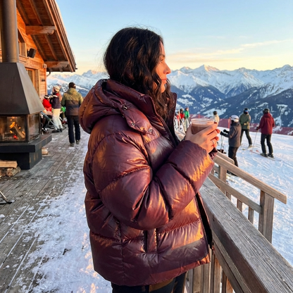 Marina Women’s Puffer Jacket | Hooded Design, Zip Front