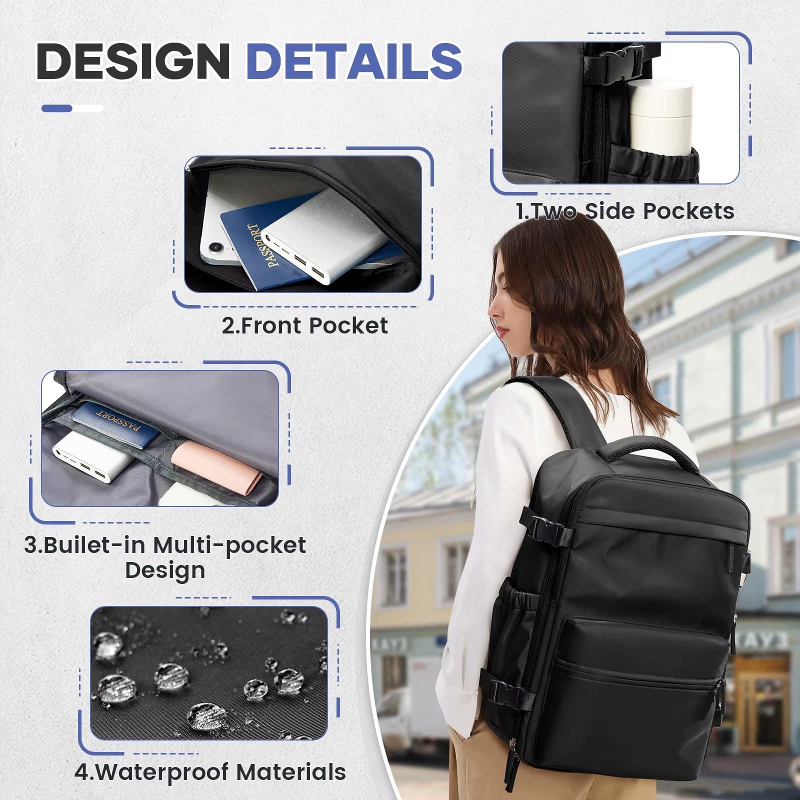 Beatrix Women's Backpack - styled view