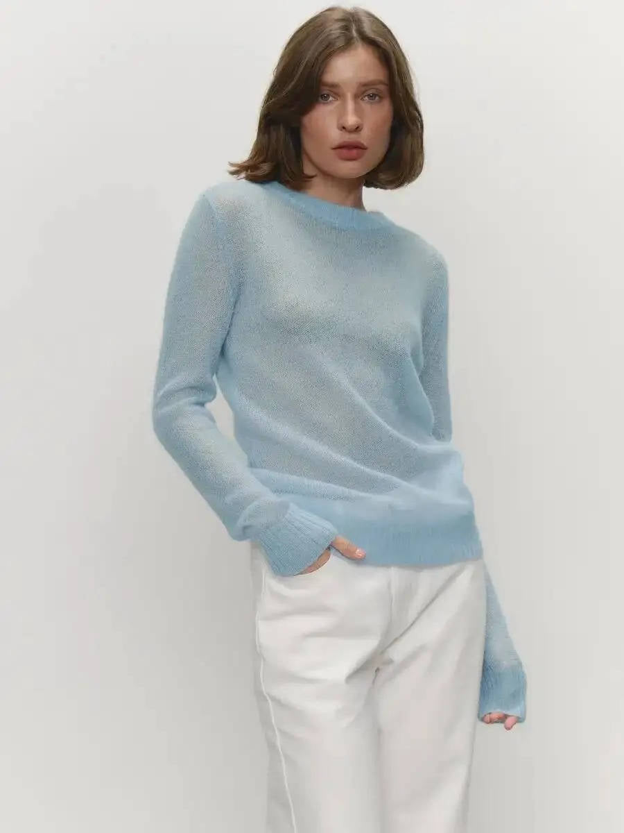 Paloma Women's Sweater - fabric and finish detail