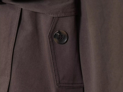 Ava Women's Trench Coat - fabric and finish detail
