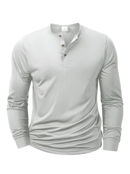 Ambrose Men's Sleeve Henley - flat lay