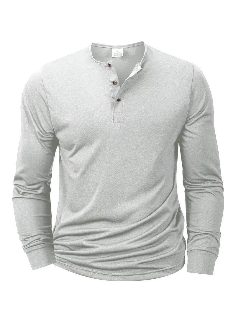 Ambrose Men's Sleeve Henley - flat lay