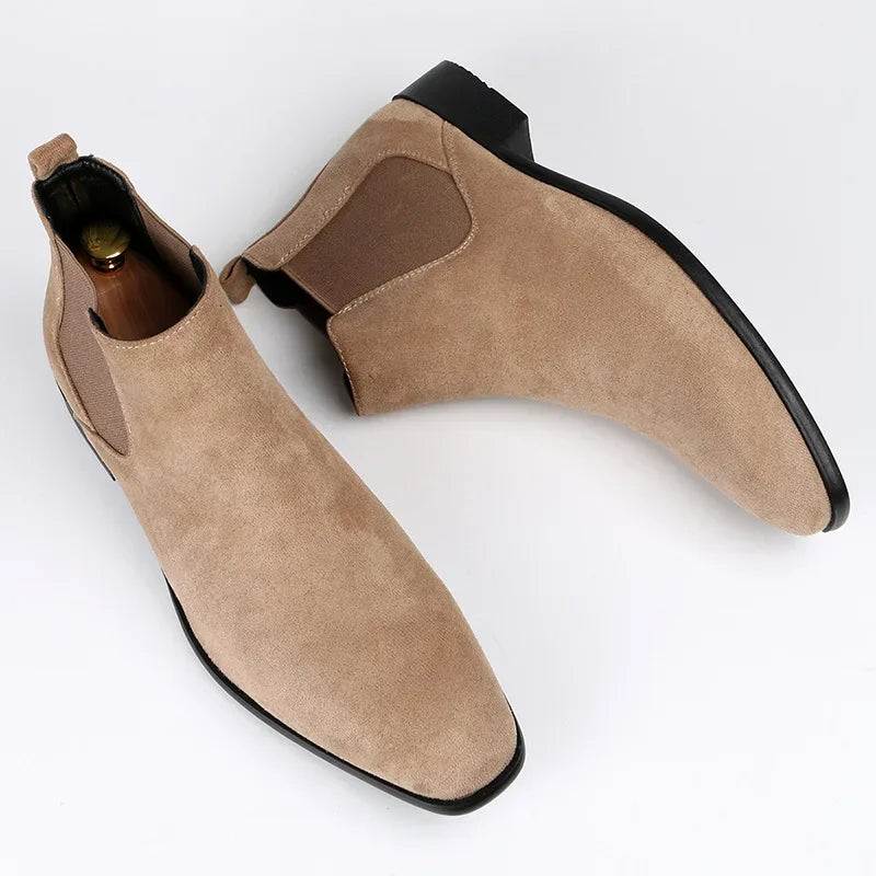 Jasper Men's Chelsea Boots - fabric and finish detail