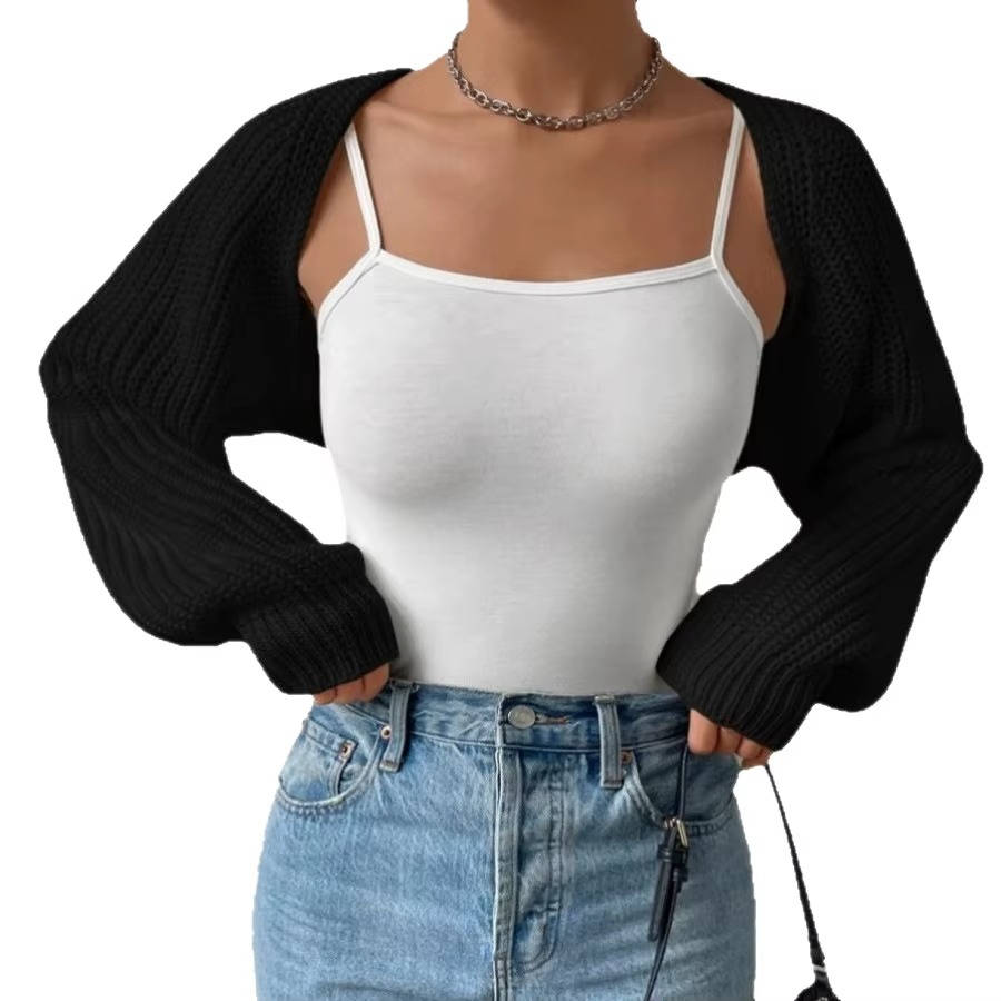 Liana Women's Ribbed Knit Cardigan - fabric and finish detail
