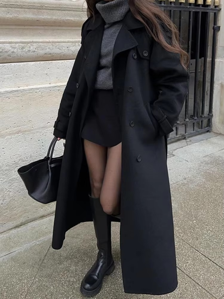 Camille Women's Coat - fabric and finish detail