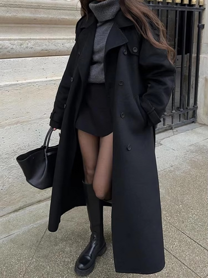 Camille Women's Coat - fabric and finish detail