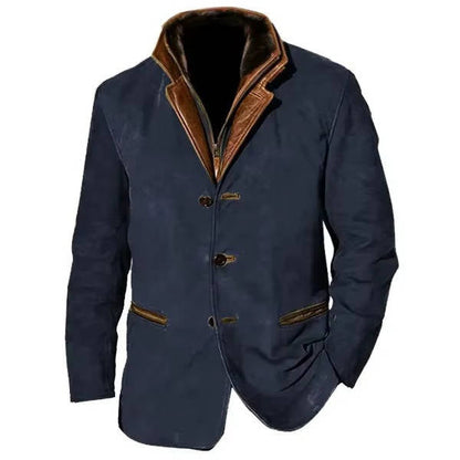 Wilder Men's Suede Blazer - full-length view