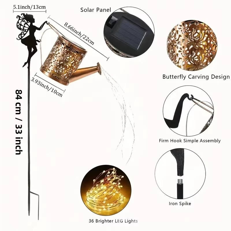 Dune Solar Lamp - styled view