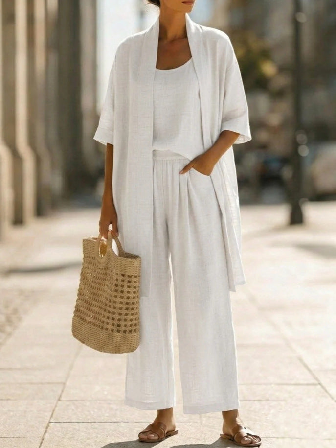 Ulla Women's Wide Leg Cardigan - styled view