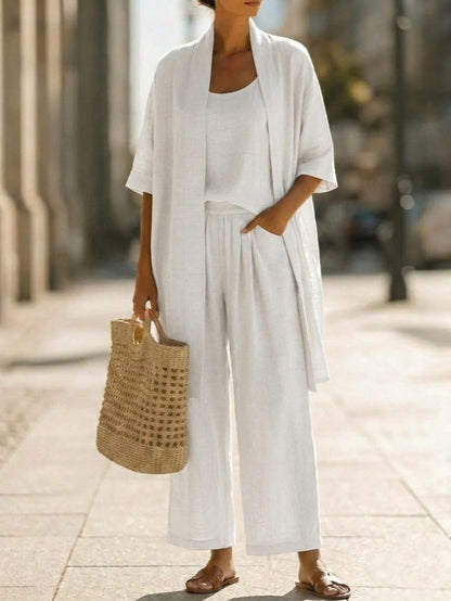 Ulla Women's Wide Leg Cardigan - styled view