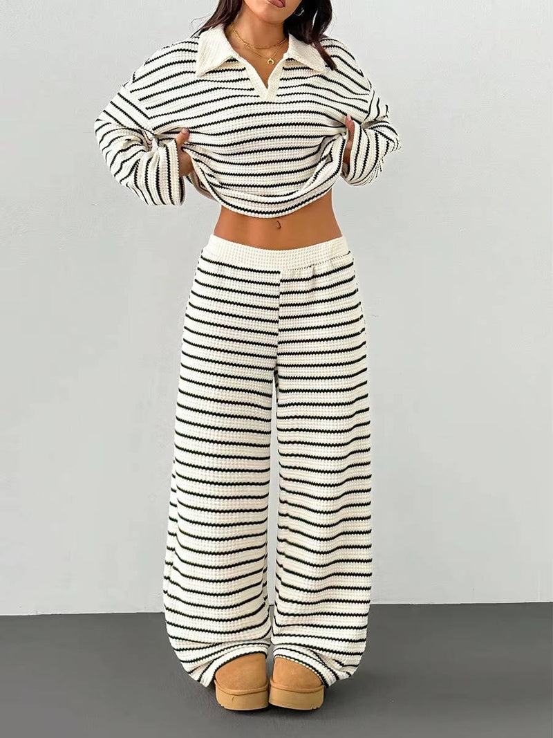 Talia Women's Wide Leg Two-piece Set | Knit