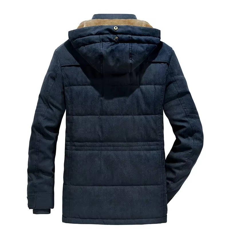 Bruno Men's Parka - fabric and finish detail