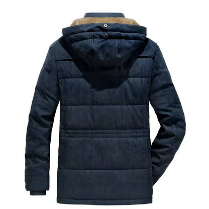 Bruno Men's Parka - fabric and finish detail