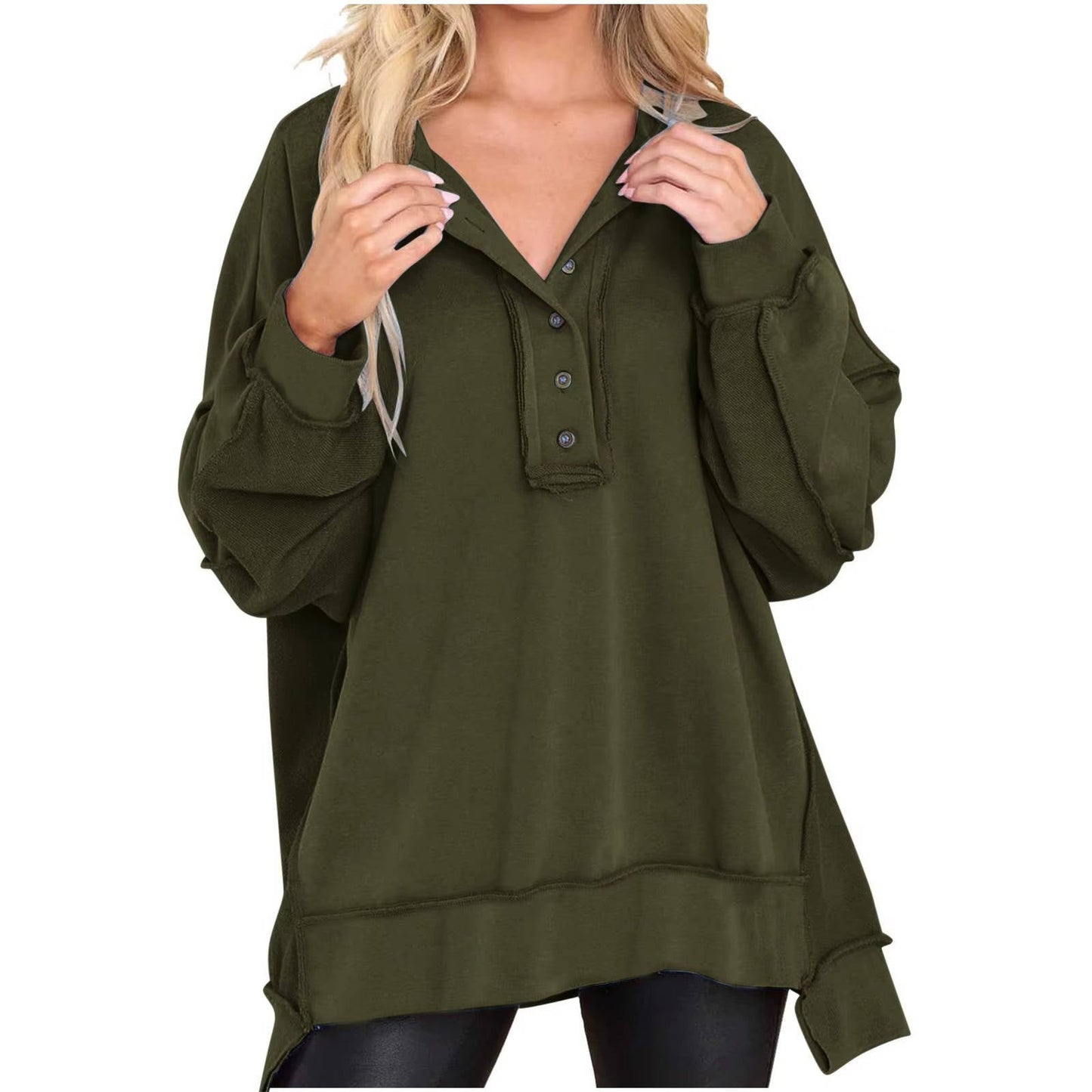 Sable Women's Oversized Sweatshirt - close-up detail