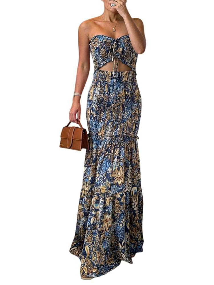 Perla Women's Printed Dress - full-length view