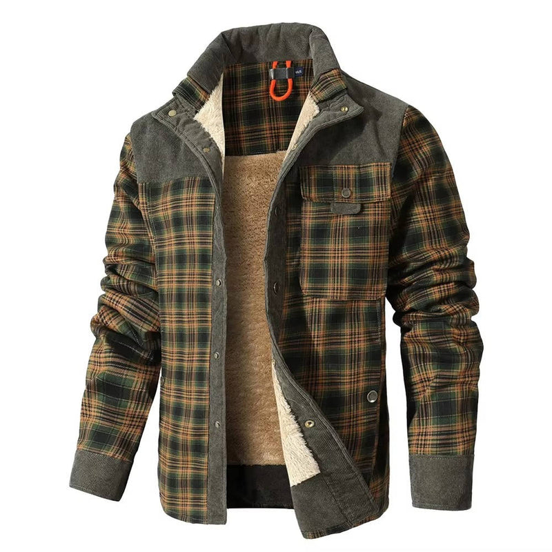 Ulric Men's Plaid Jacket - full-length view