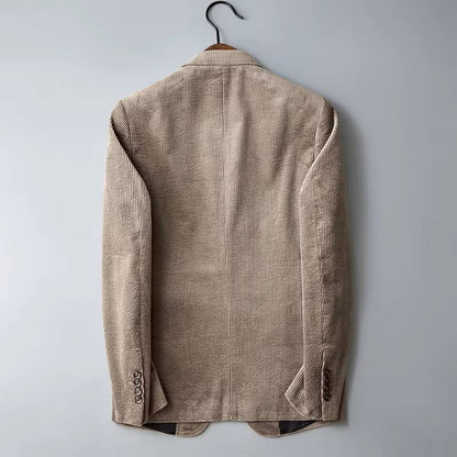 Zane Men's Blazer - fabric and finish detail
