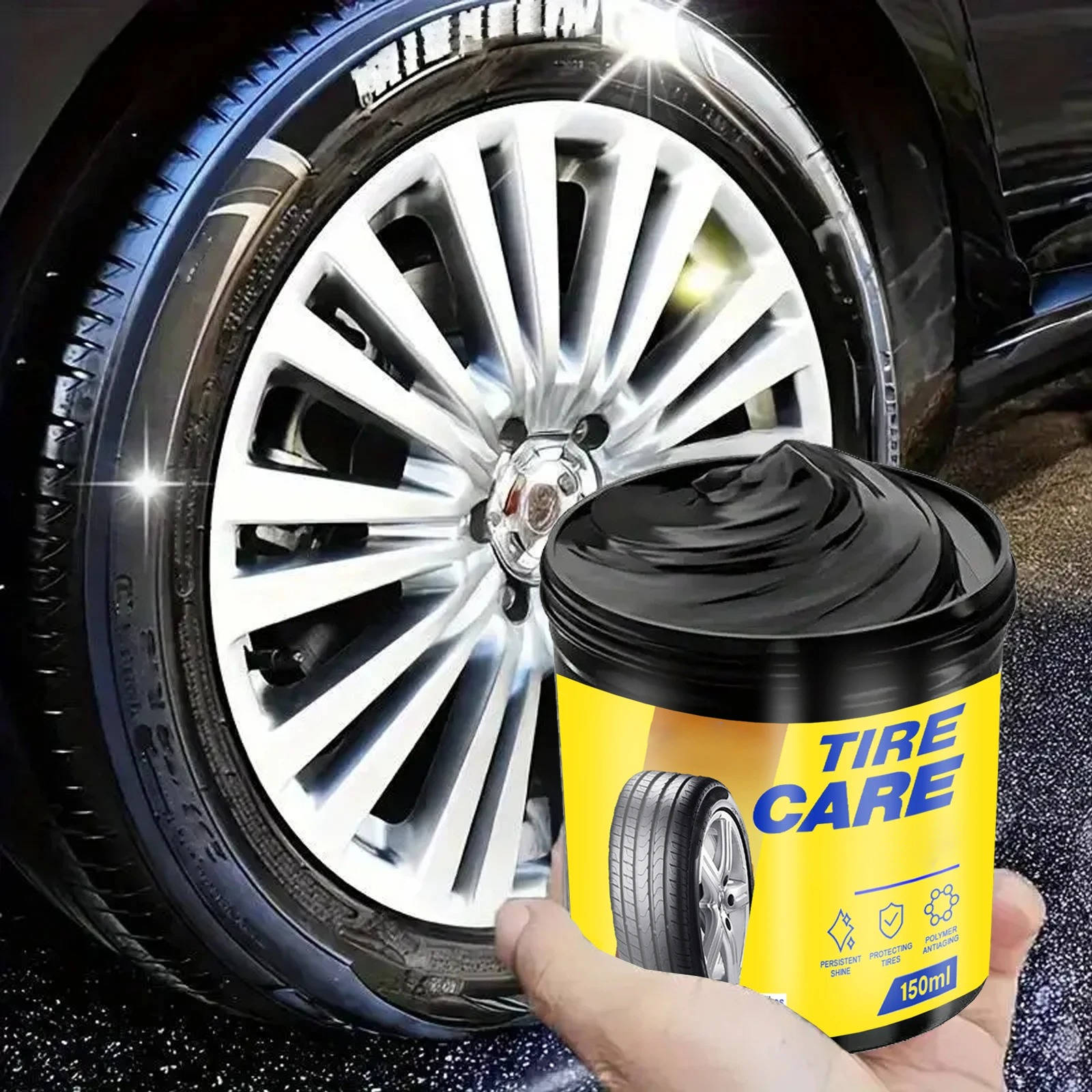 Juniper Car Tire Shine - front view