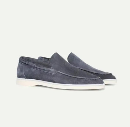 Elias Men's Suede Loafers - full-length view