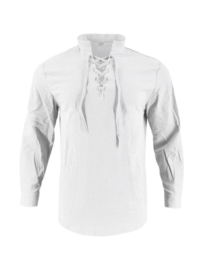 Xavier Men's Linen Shirt - back view