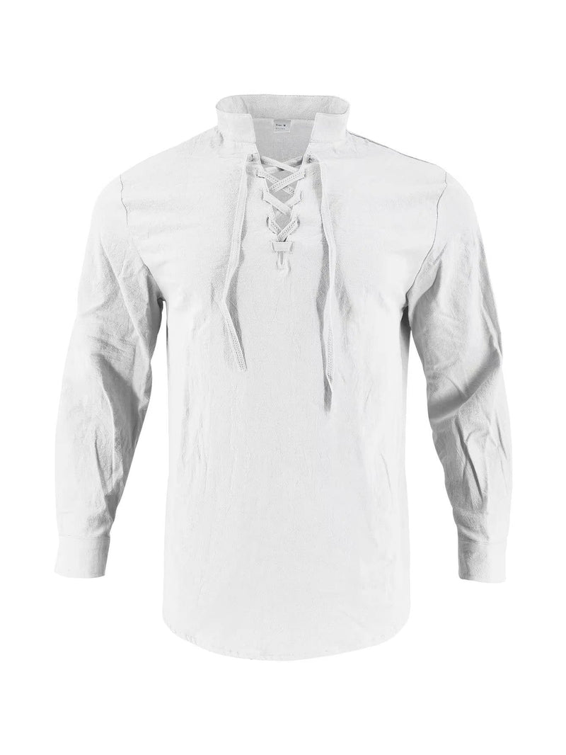 Xavier Men's Linen Shirt - back view