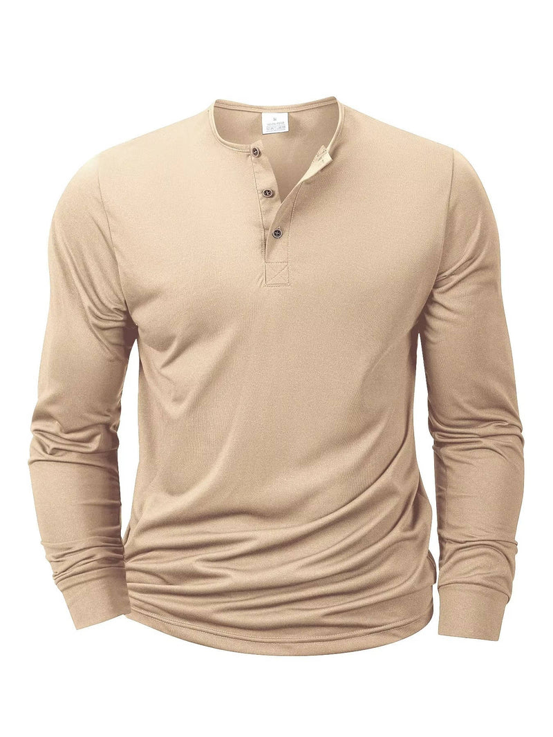 Ambrose Men's Sleeve Henley - front view