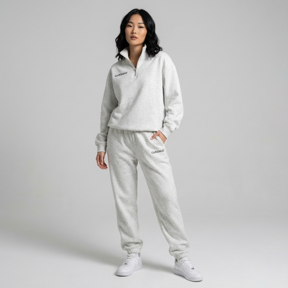 Ensemble survêtement Avery pour femme | Haut à demi-fermeture éclair, pantalon à taille élastique