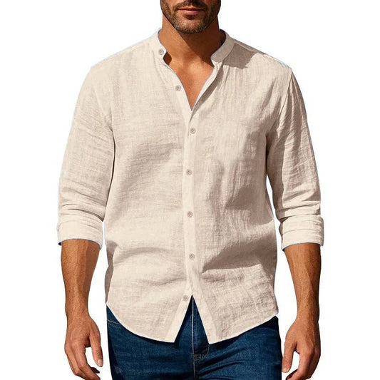 Owen Men's Linen Shirt - styled view