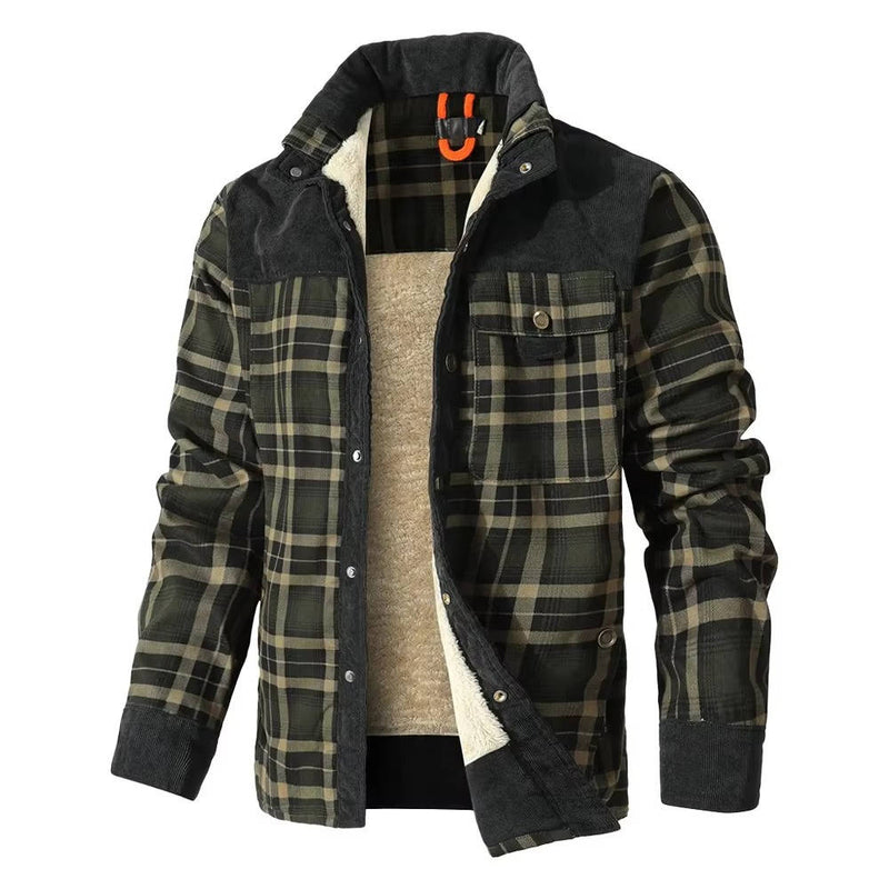 Ulric Men's Plaid Jacket - back view