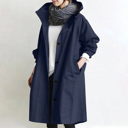 Wilda Women's Oversized Trench Coat - full-length view