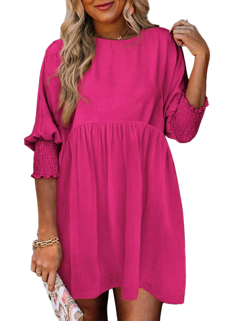 Vienna Women's Mini Dress | Shift, Tunic, Smocked