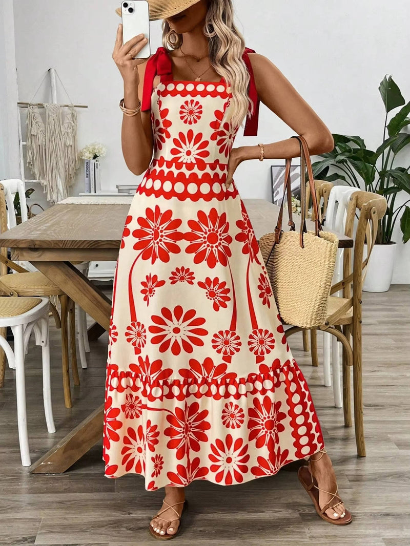Ivy Women's Floral Maxi Dress - styled view