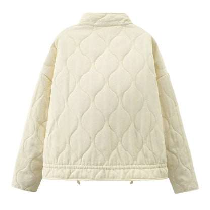 Elise Women's Quilted Jacket - fabric and finish detail