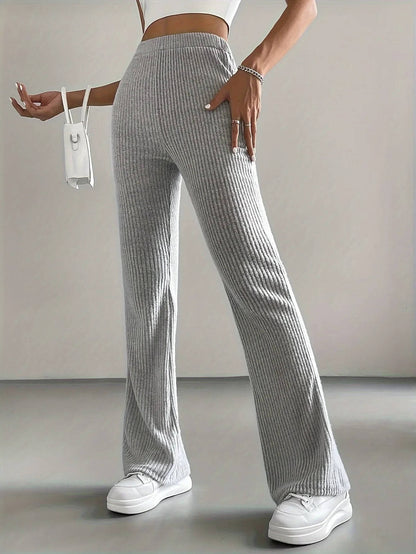Ivy Women's Ribbed Knit Trousers - shown in use